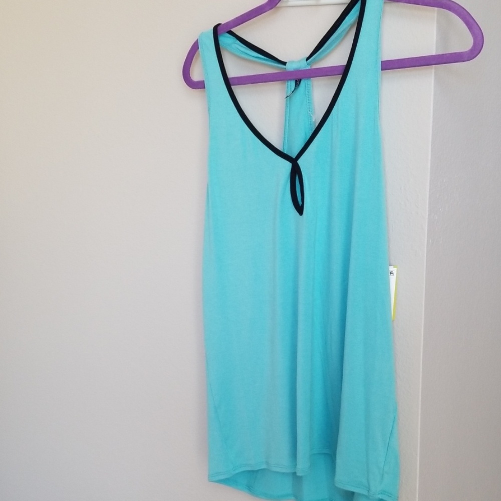 Trina Turk aqua top sz L